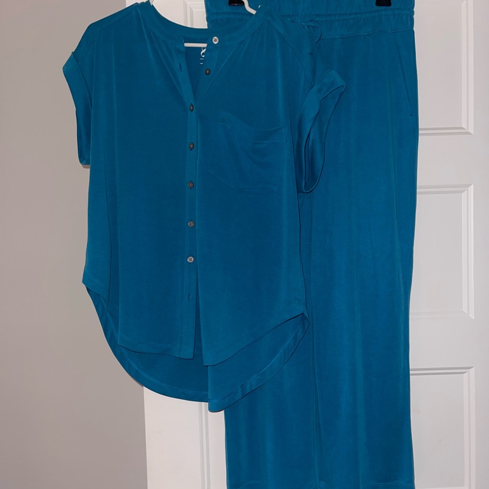Lou & Grey Teal Track Pants & Joggers Set